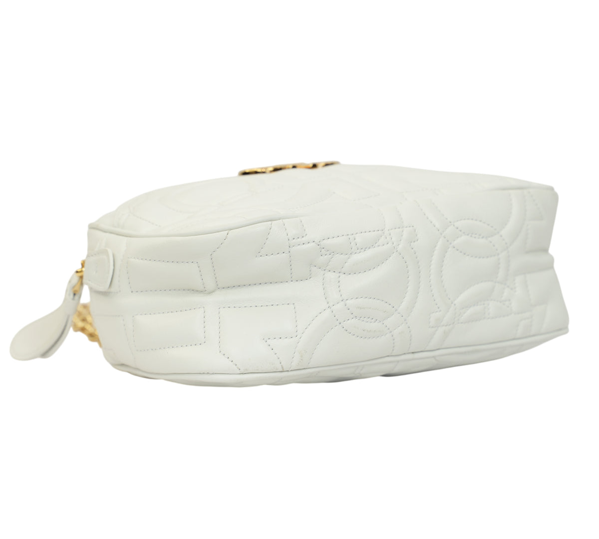 Salvatore Ferragamo Gancini Quilted Leather Camera Bag