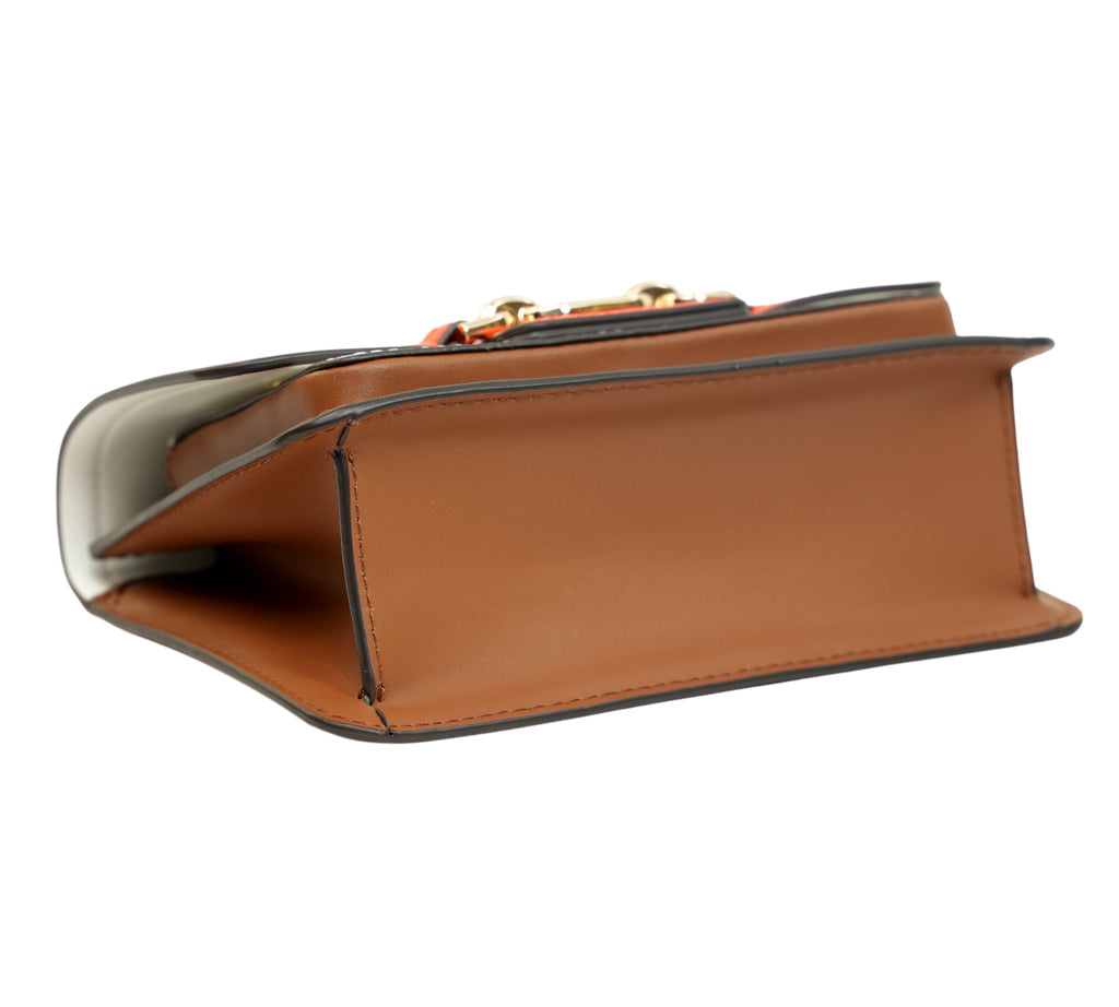 Heather Extra-Small Colorblock Leather Crossbody Bag