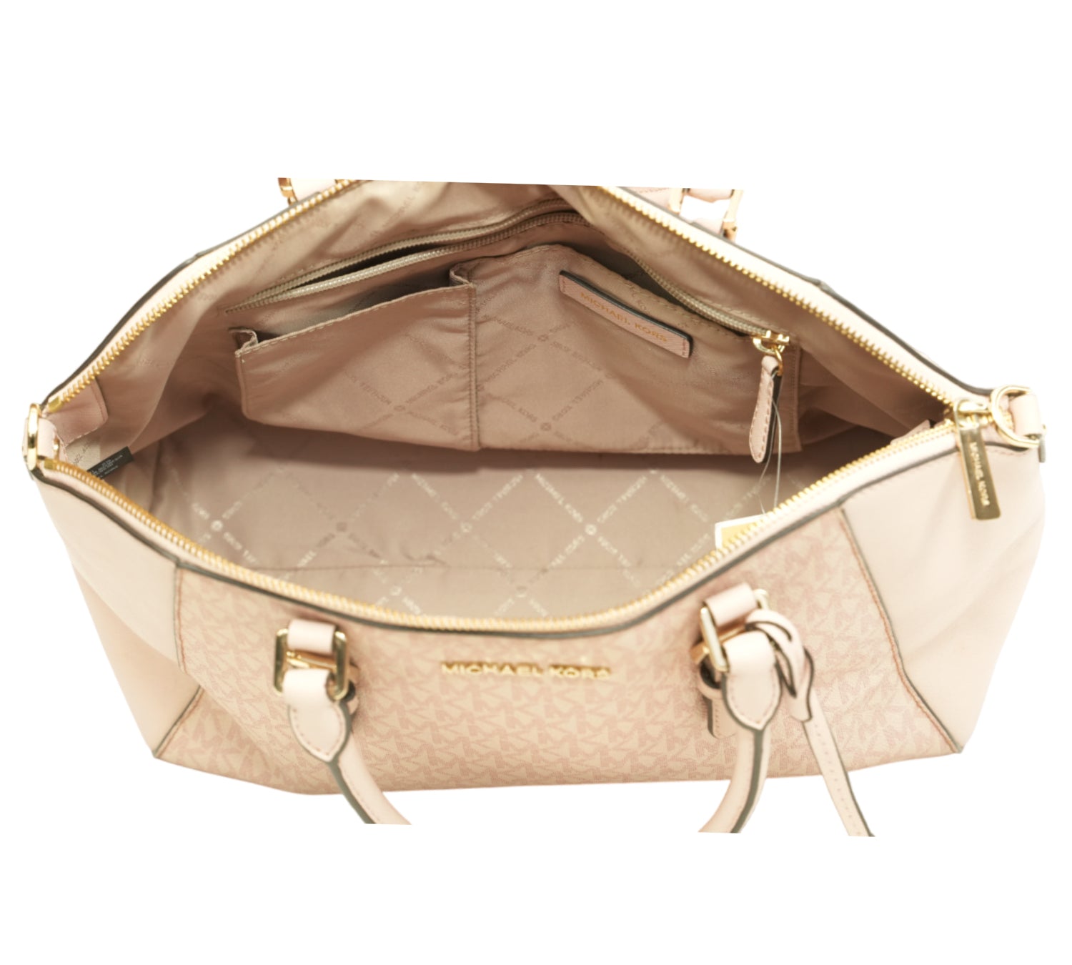 Pink Ciara Large Top Zip Satchel