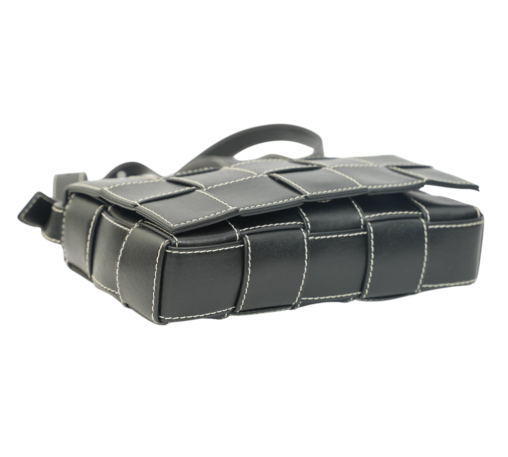 Black Cassette Crossbody Bag