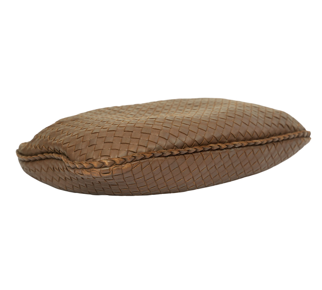 Brown Intrecciato Veneta Hobo Bag