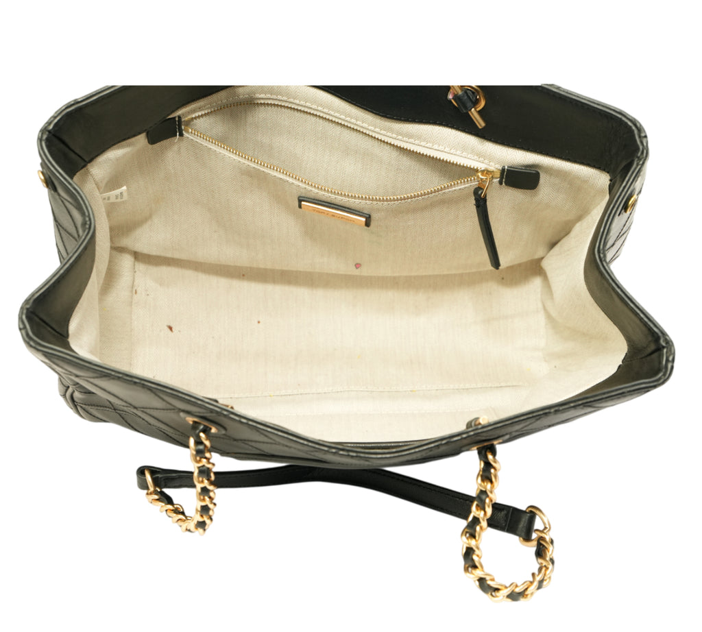 Black Fleming Soft Chain Large Tote