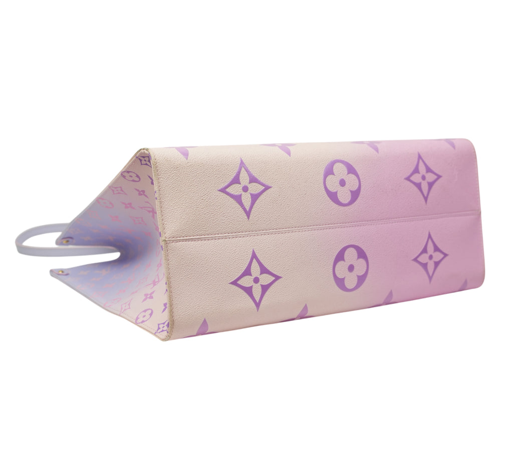 Limited Edition Sunrise Pastel Monogram Canvas Onthego GM Tote Bag
