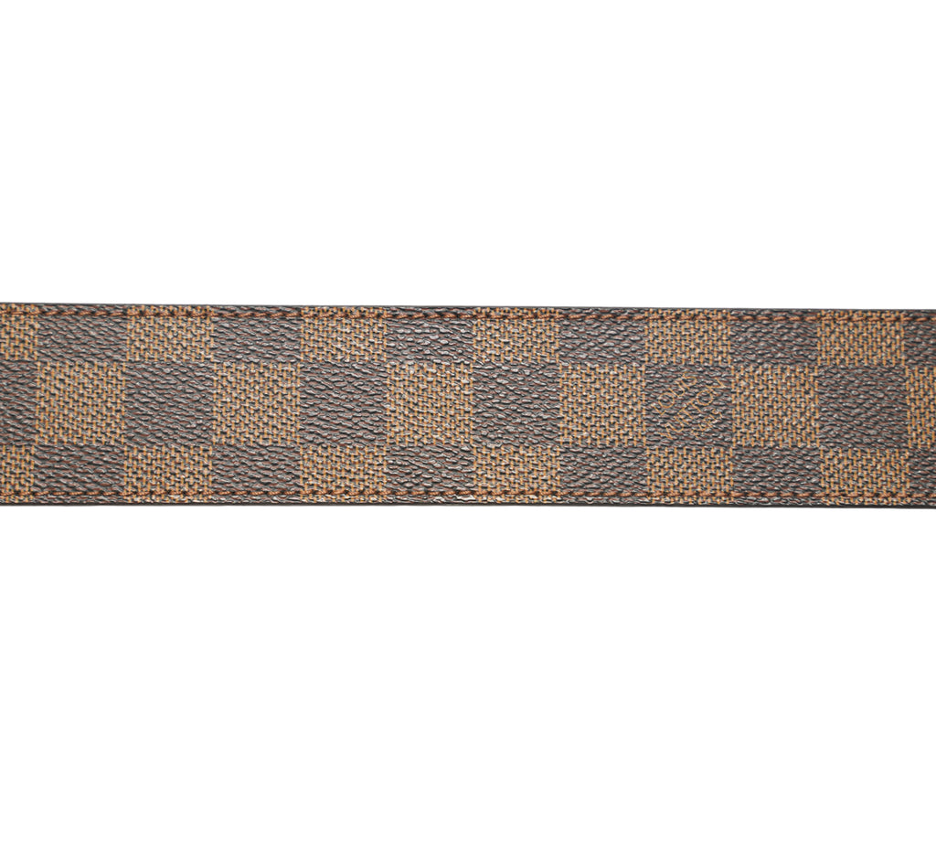 LV Initiales Damier Ebene Belt Size 90 - Cm