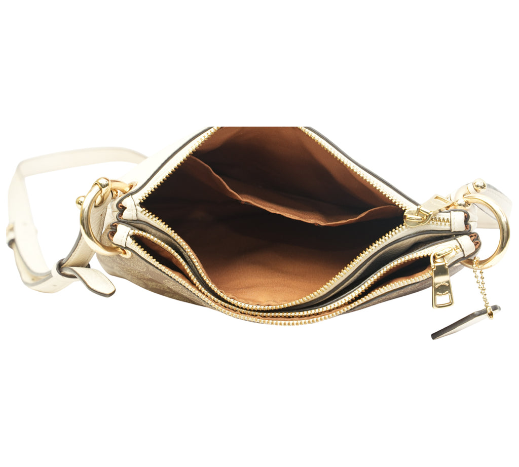 Signature Canvas Mia Crossbody Bag