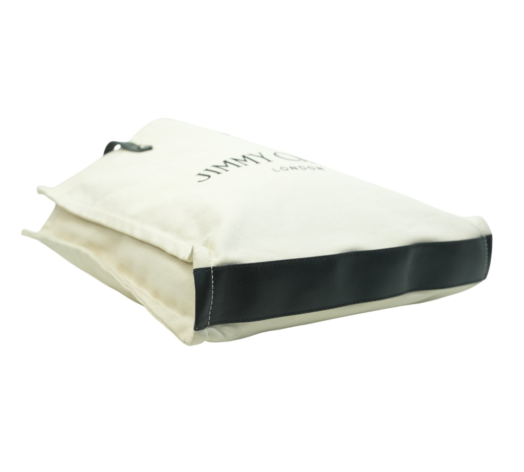 Ivory/Natural Cotton Canvas Tote Bag