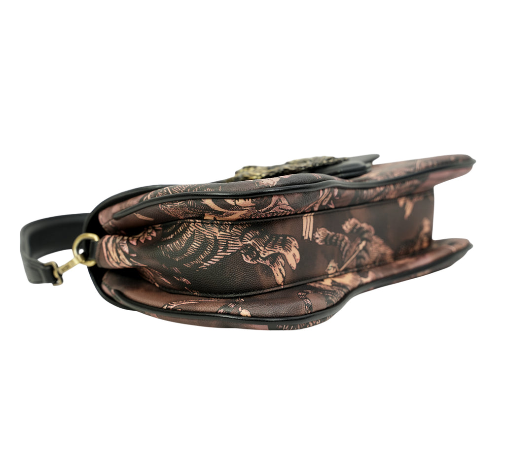 Iconic Snakes Cherub-Print Baguette Bag