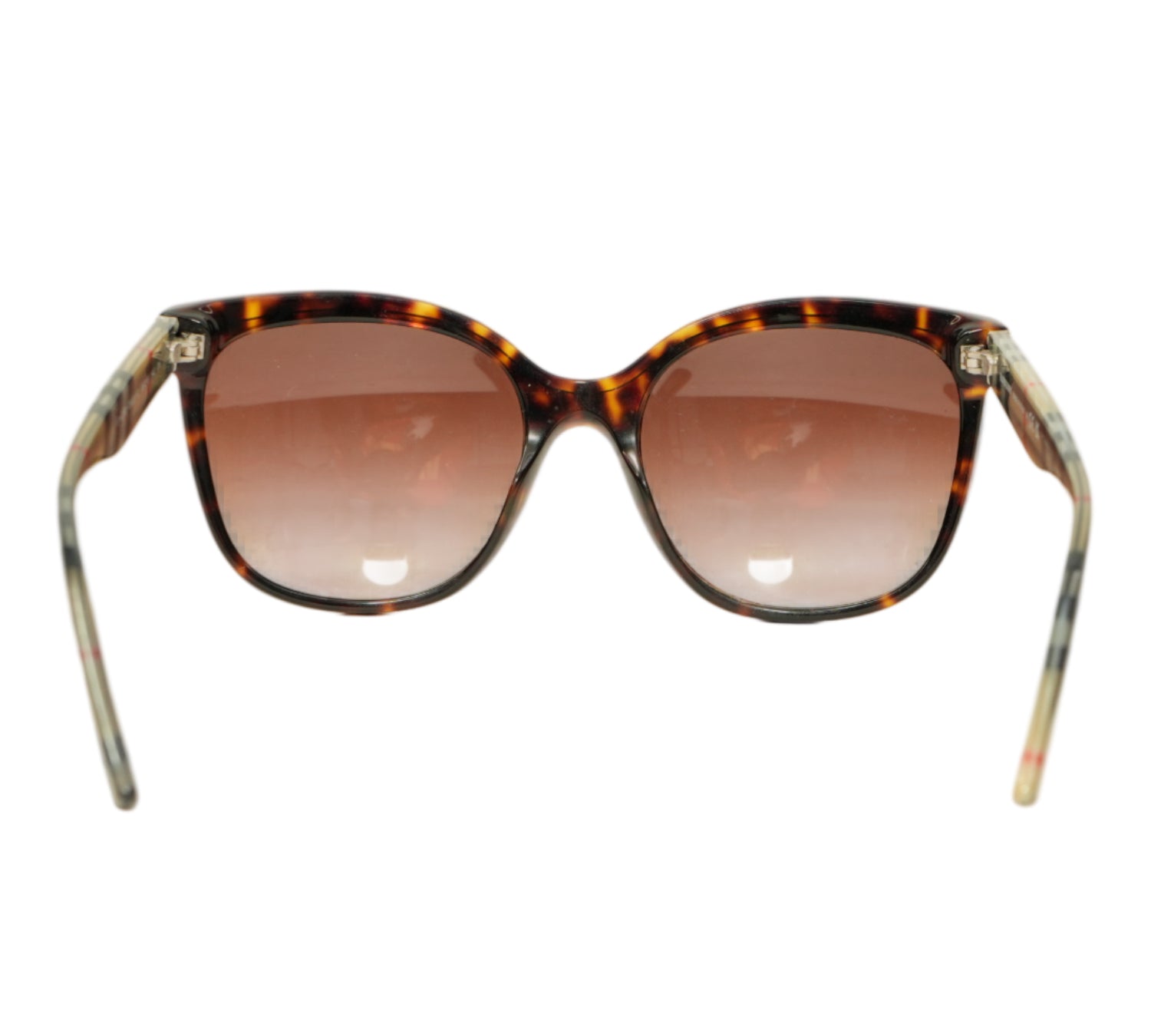 Burberry  Check-Temple Square Butterfly Sunglasses