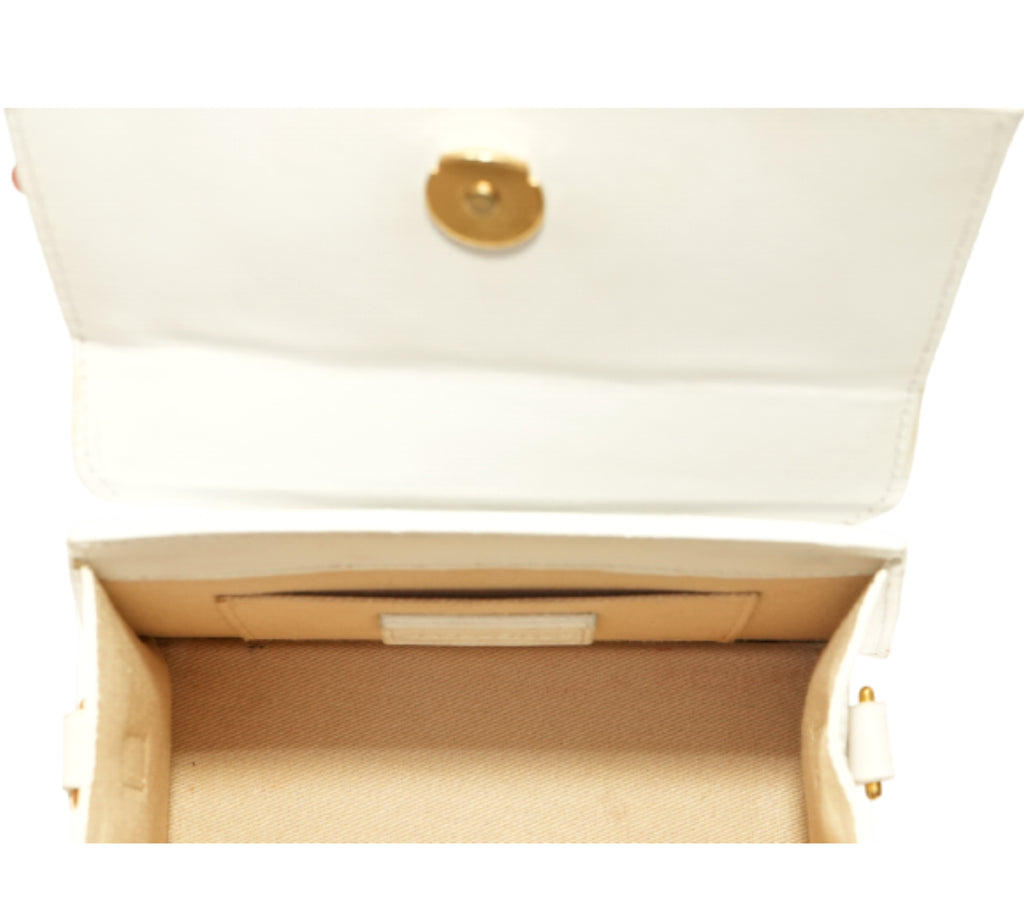 White Le Chiquito Noeud Bag