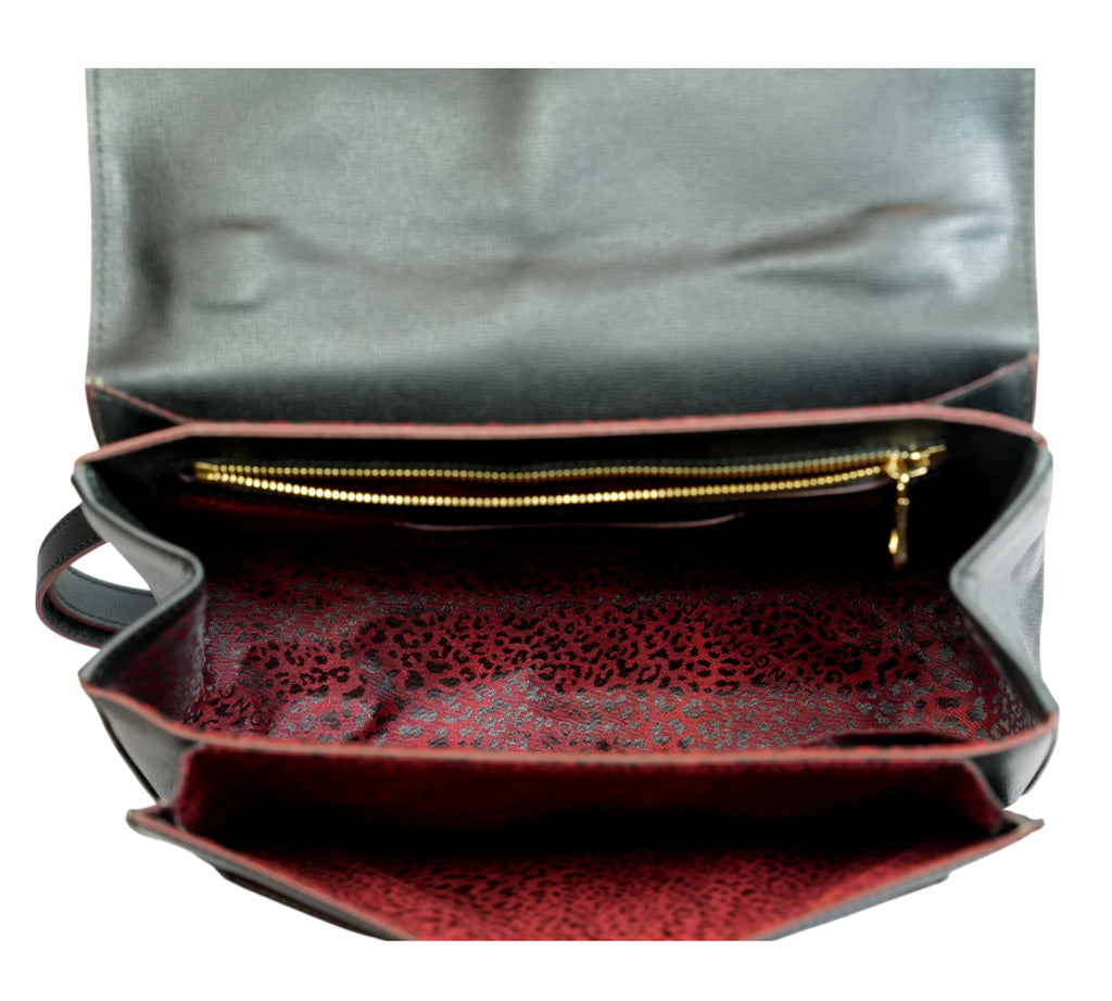 Black Le Pliage Héritage Saffiano Leather Shoulder Bag