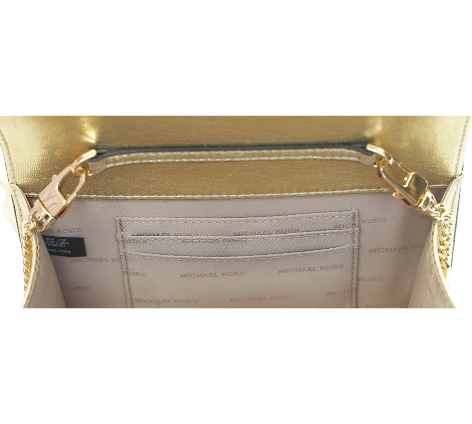 Gold Barbara Medium Envelope Clutch Bag