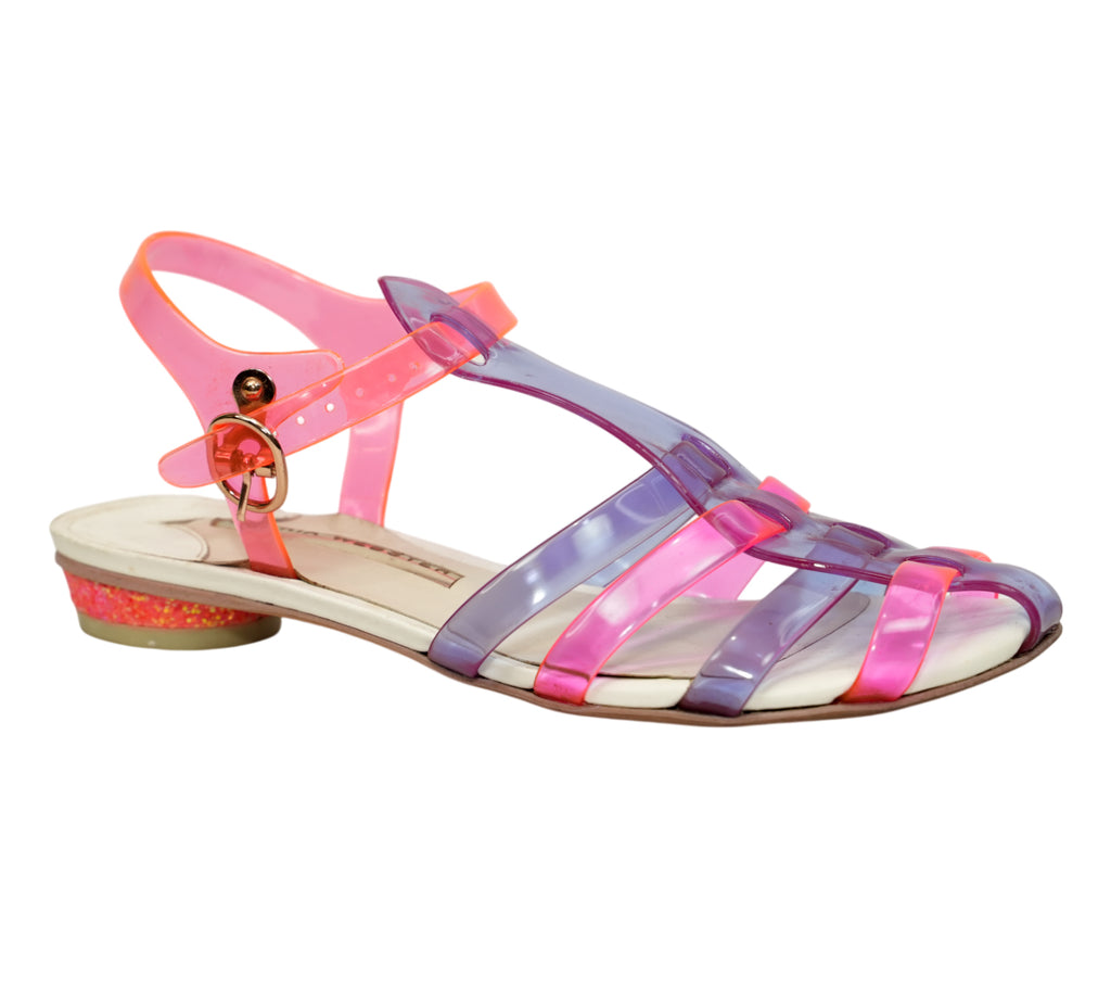 Violeta Jelly Flat Sandal Size 36.5 - Eur