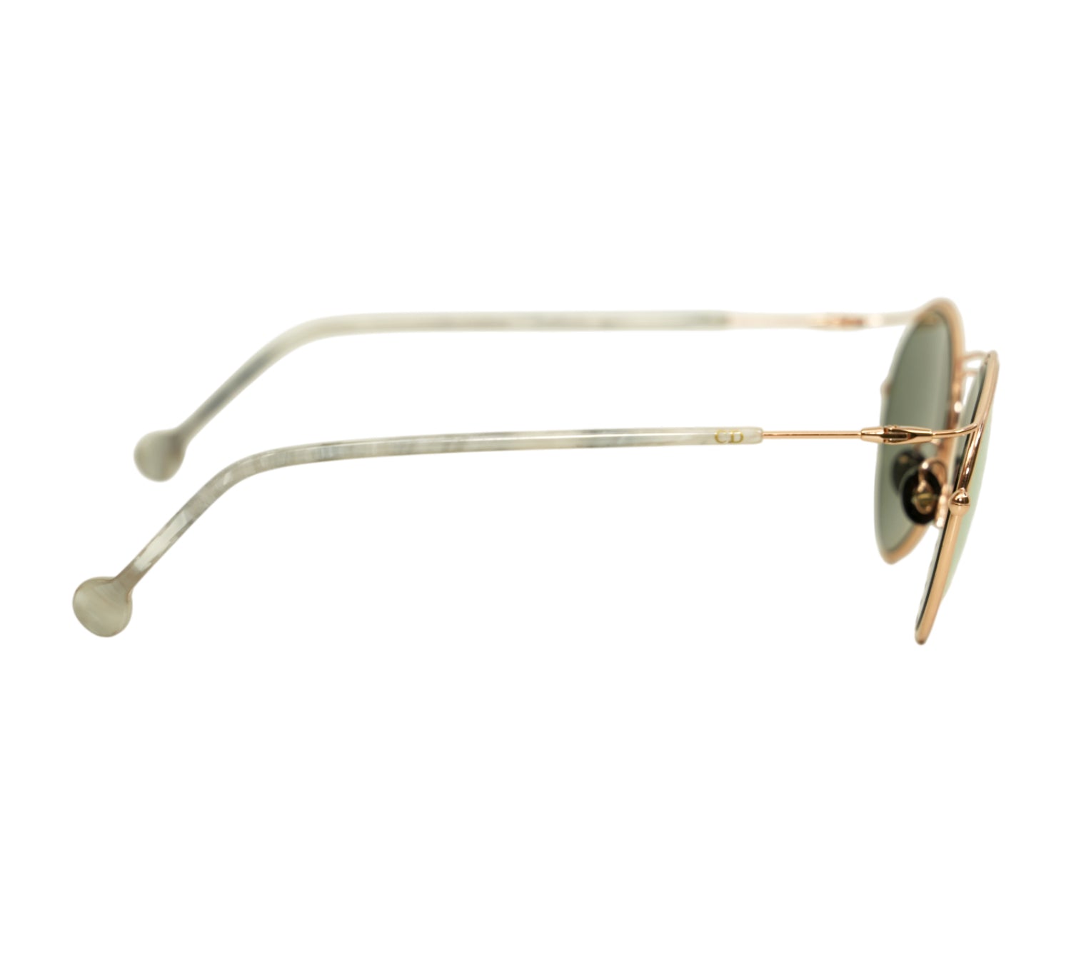 Rose Gold Round Sunglasses