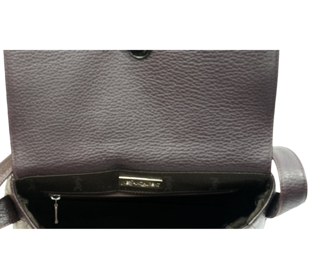 Vintage Heart Clasp Flap Shoulder Bag