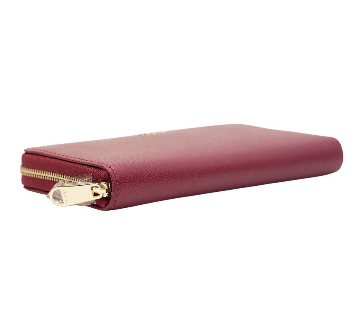 Furla   Cherry Red Babylon Zip Around Wallet