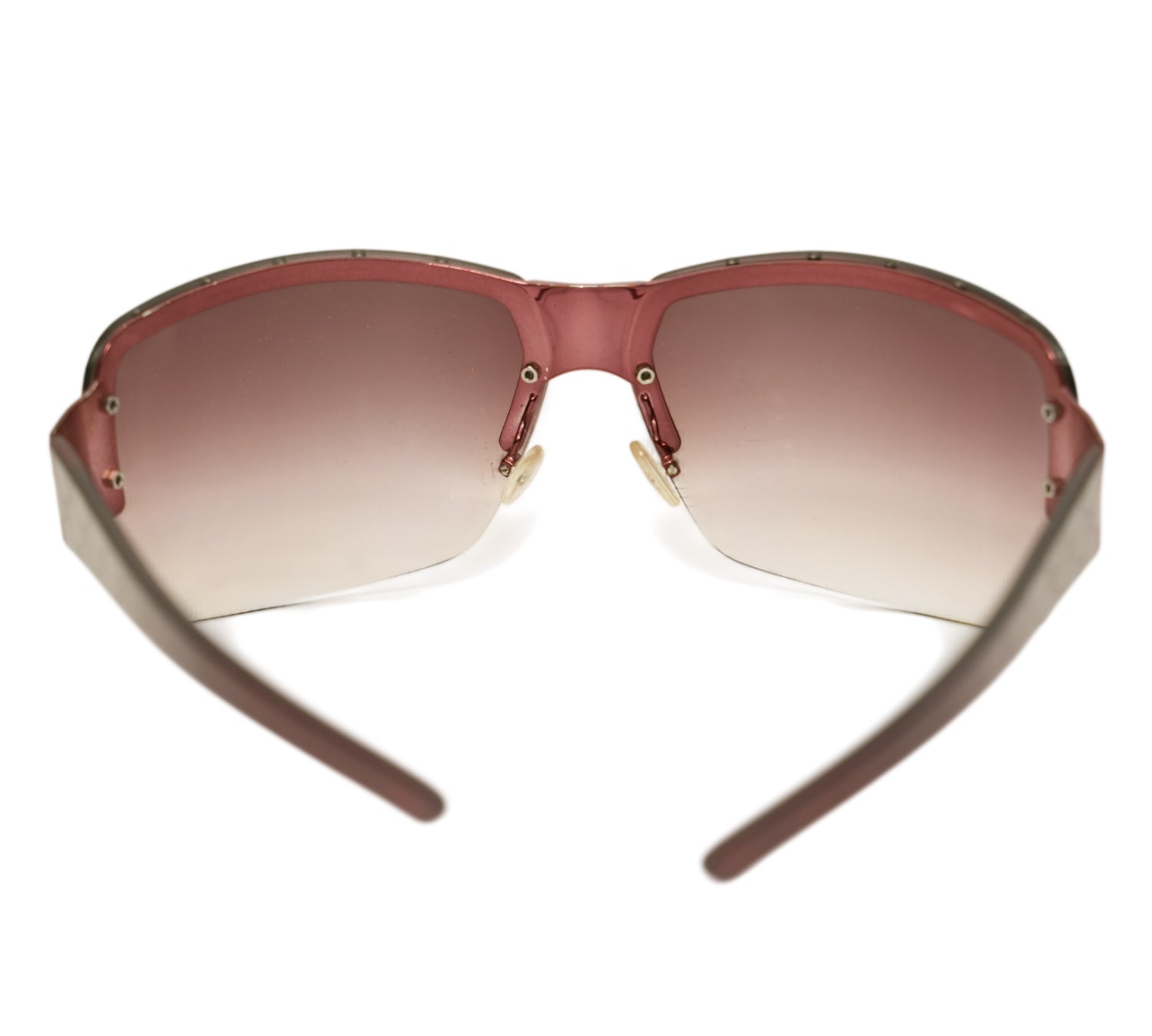 Studded Rimless Shield Sunglasses