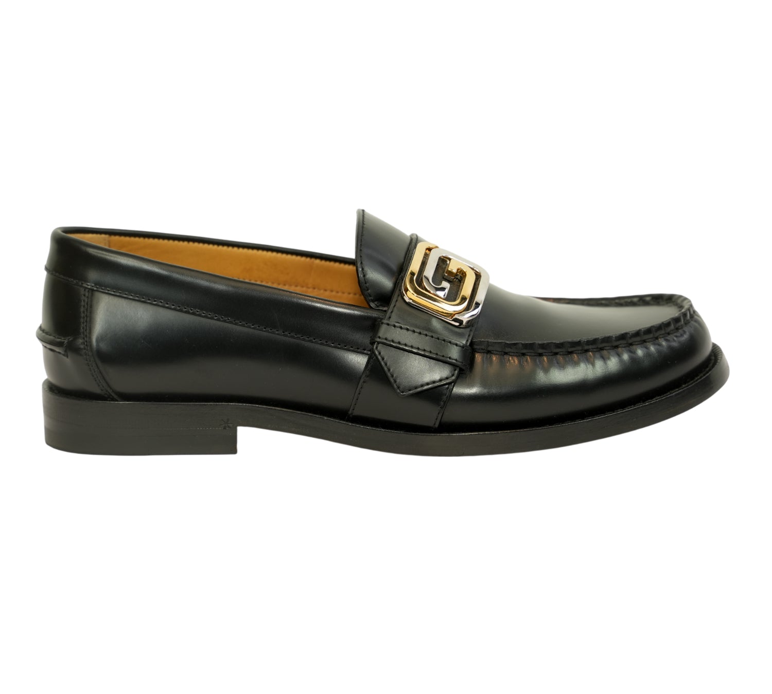 Black Interlocking G Buckle Loafers Size - 7 UK