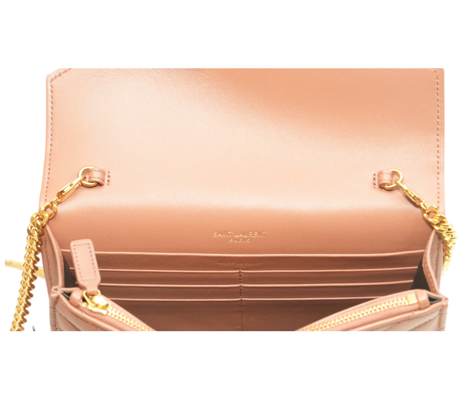 Dusty Rose Pink  Classic Cassandre Chain Wallet
