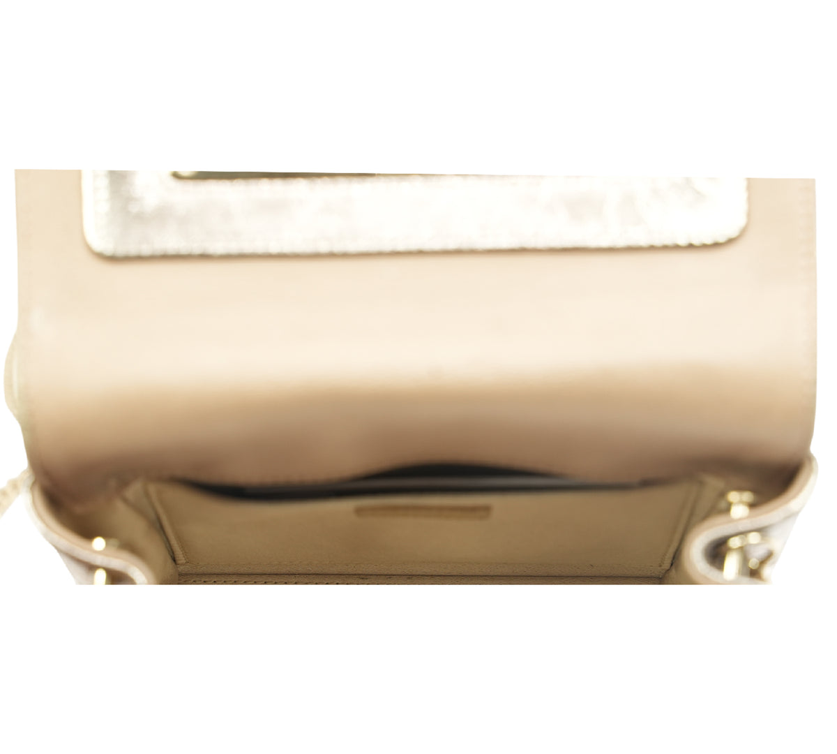 Jimmy Choo Metallic Gold Leather Ava Crossbody Bag