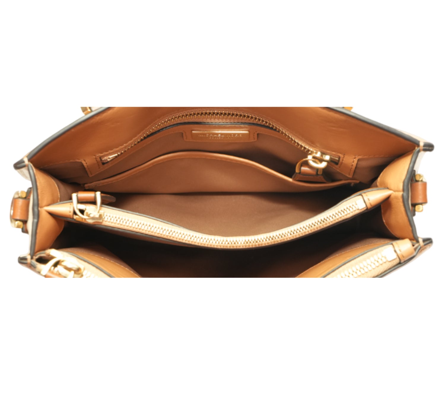 Smooth Peanut Casey Small Leather Satchel