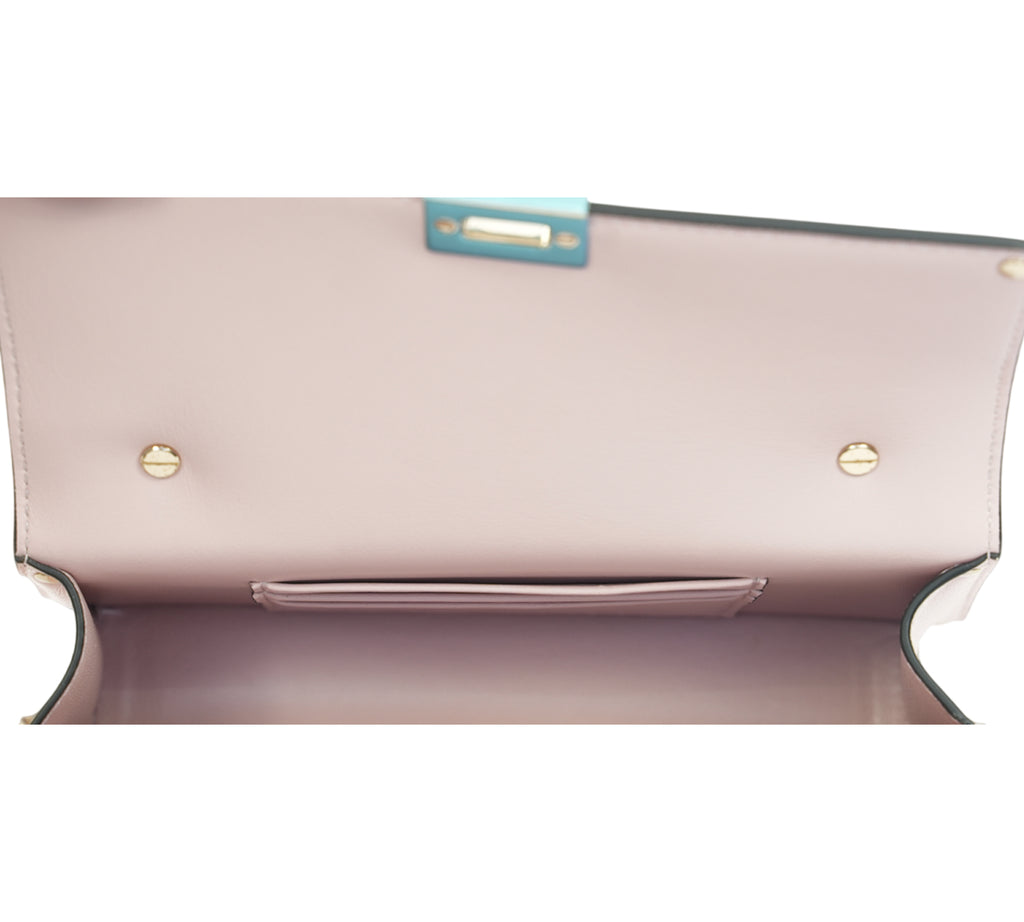 Smooth Pink Garavani Rockstud Alcove Top Handle Bag