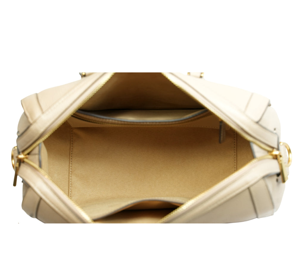 Beige Gramercy Medium Satchel Bag