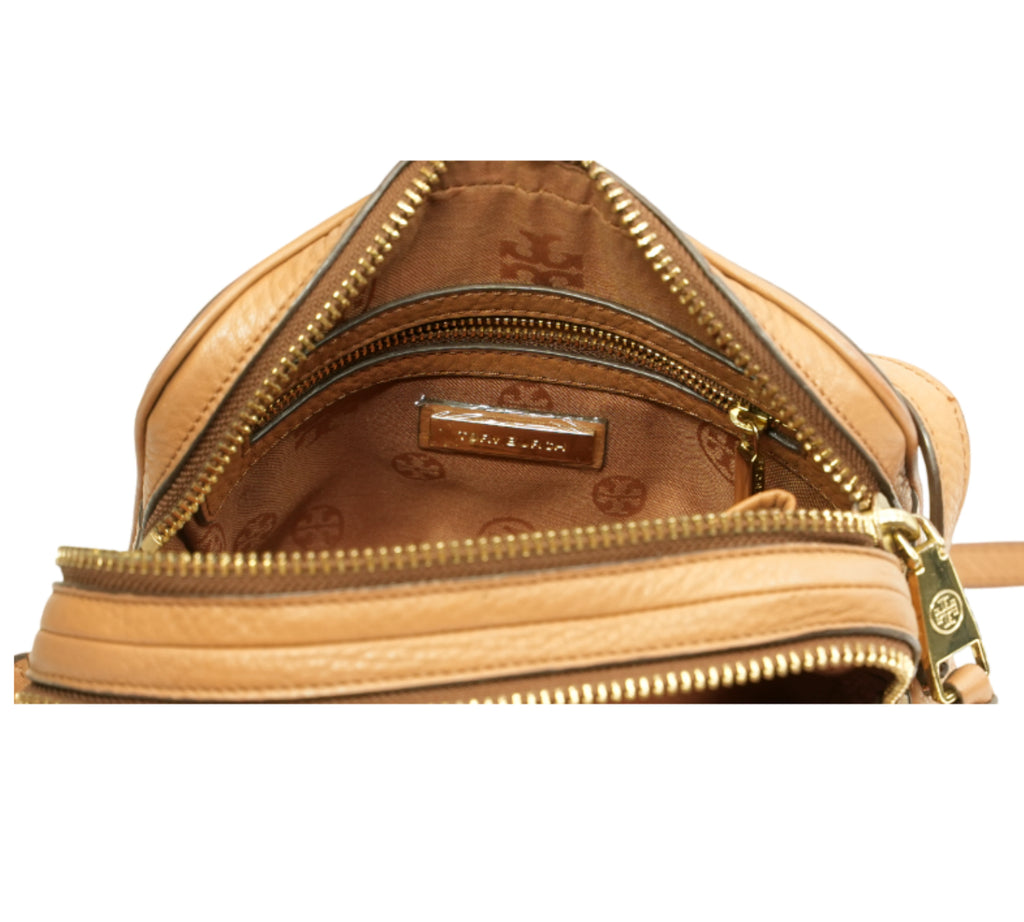 Robinson Textured Leather Double Zip Crossbody
