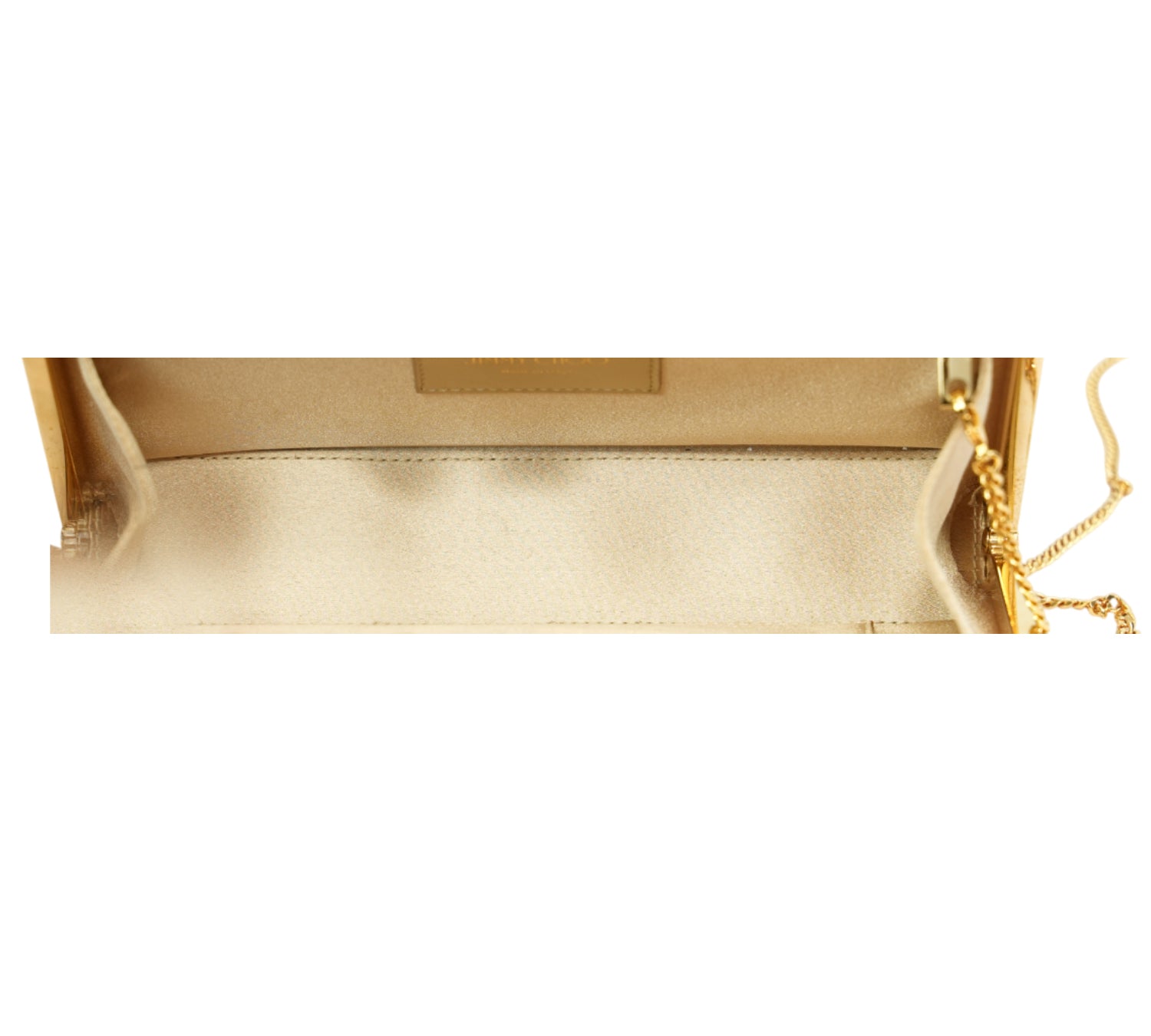 Champagne Celeste Coarse Glitter Clutch