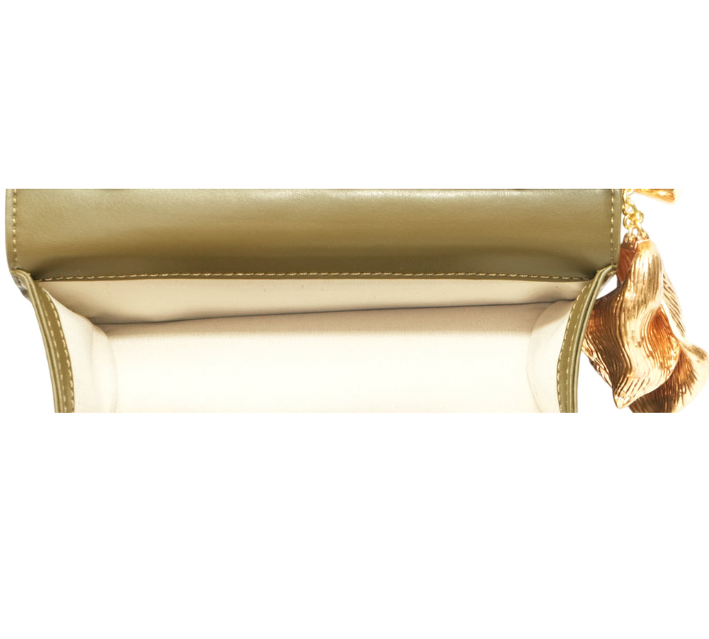 Holly Metal Pendant Embellished Clutch