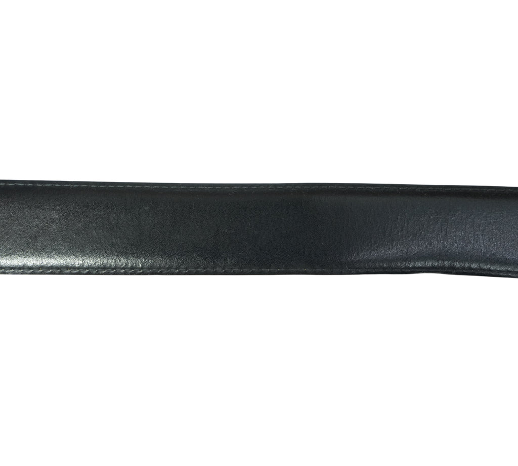 Mirror B Buckle Reversible Leather Belt Size - 80 Cm