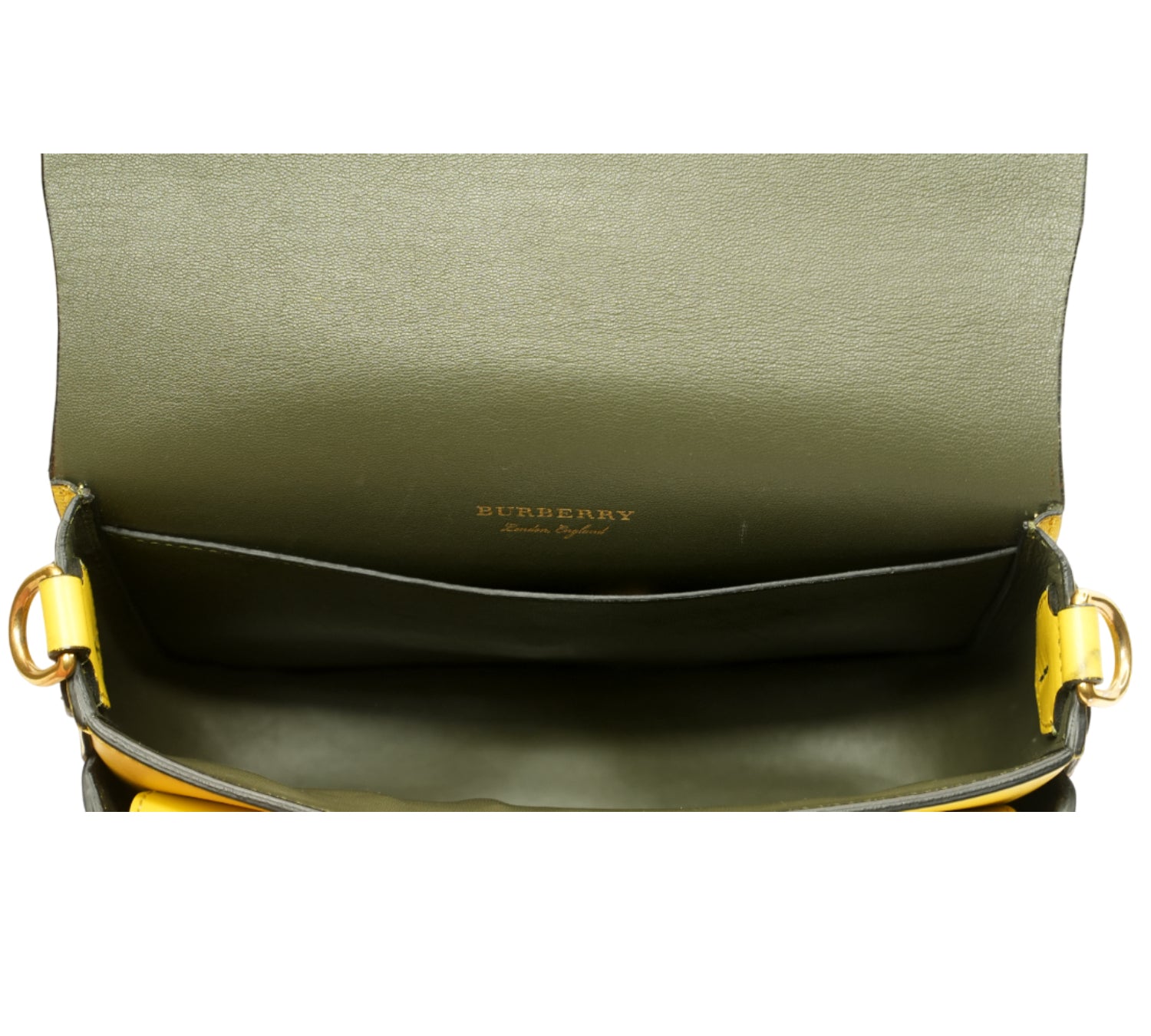 Lemon Yellow Leather Bridle Square Satchel