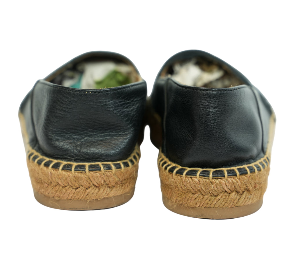 Black Woody Flat Espadrille Size - 39 Eur