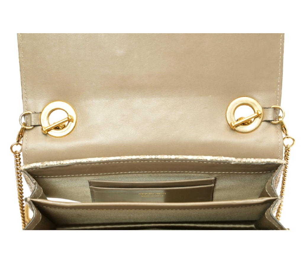 Python-Print "Mirror Snake" Shoulder Bag