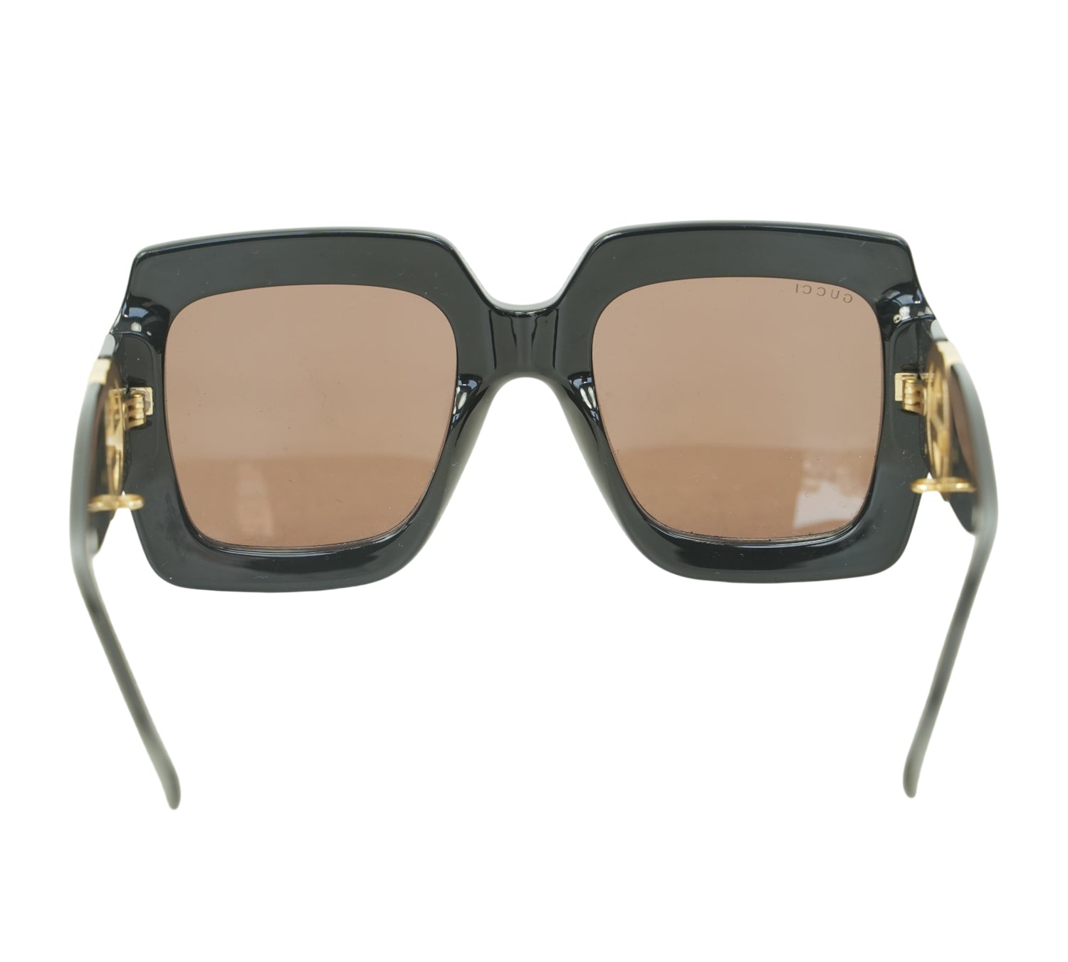 Black Oversized Geometric Sunglasses