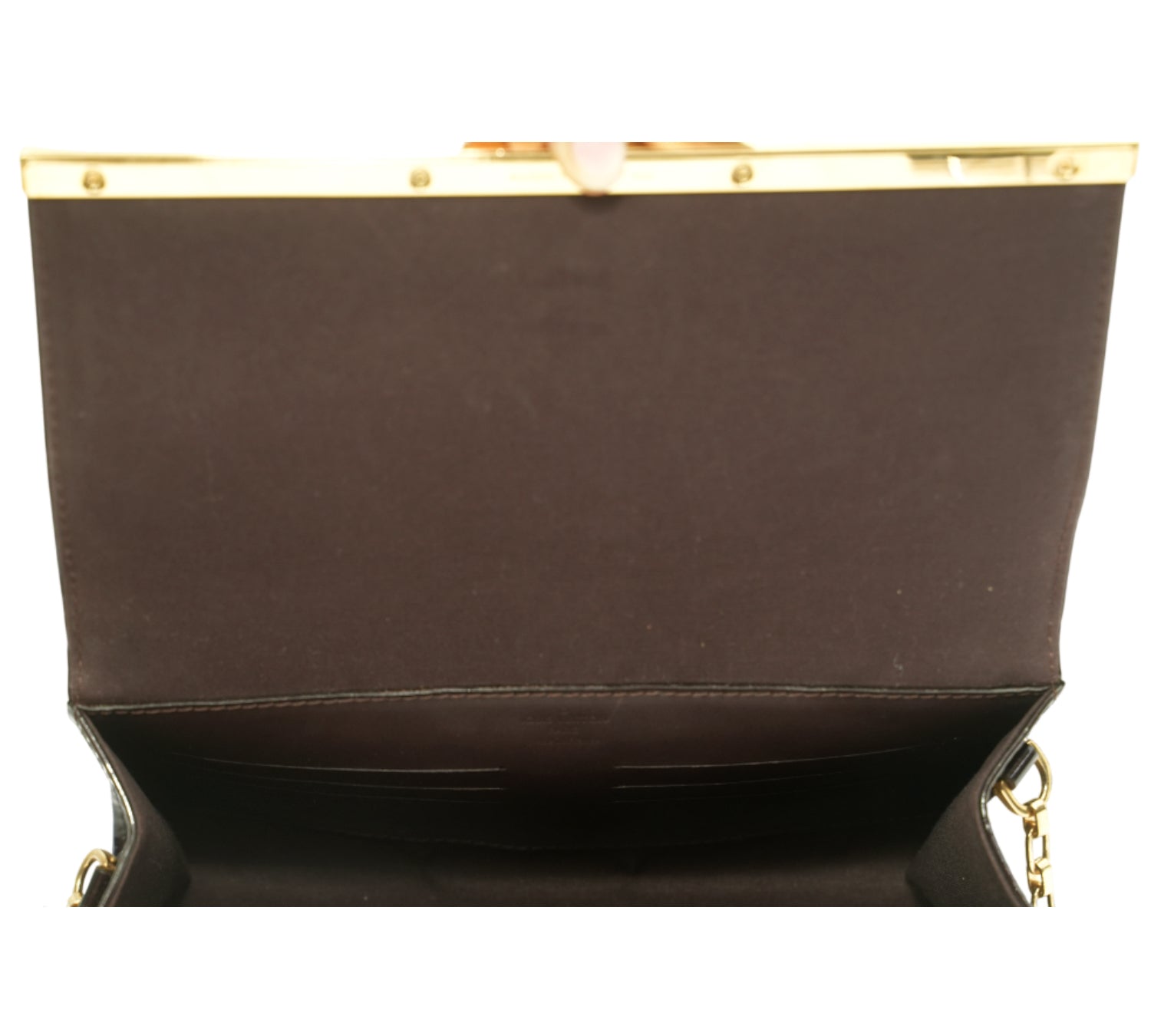 Amarante Monogram Vernis Ana Clutch