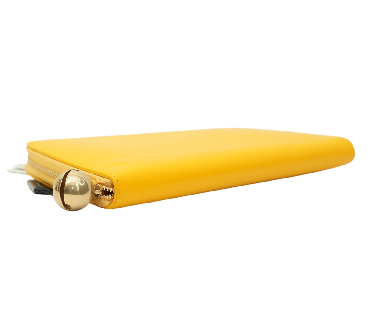 Burberry  Mimosa Yellow Zip-Around Leather Shield Wallet