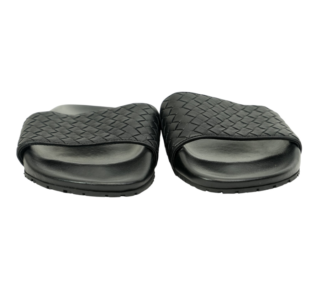 Lake Intrecciato Leather Slides Size 41 - Eur