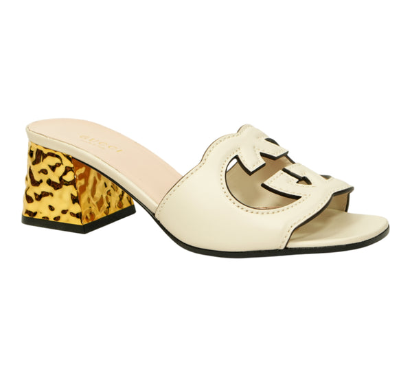 Sierra Interlocking G Cut-Out Slide Sandal Size 34.5 - Eur