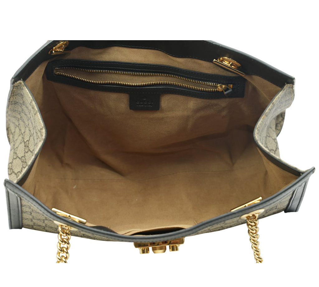 Padlock Medium GG Supreme Tote Bag