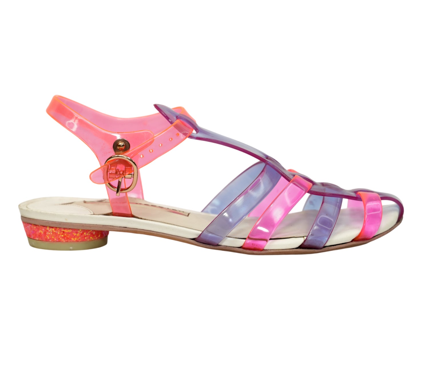 Violeta Jelly Flat Sandal Size 36.5 - Eur