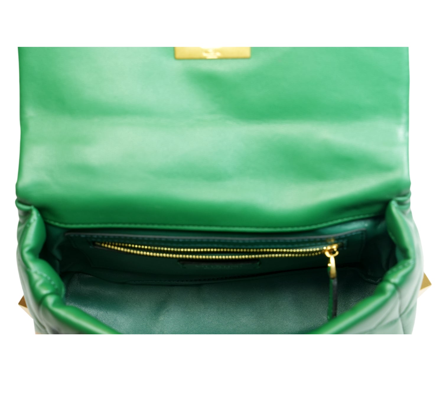 Jungle Green Small Roman Stud Top Handle Bag
