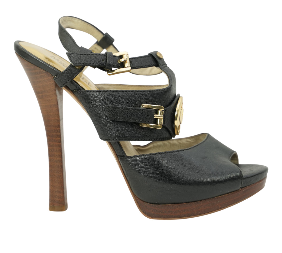 Michael Kors Black Mackenzie Sandals Size - 8.5 M