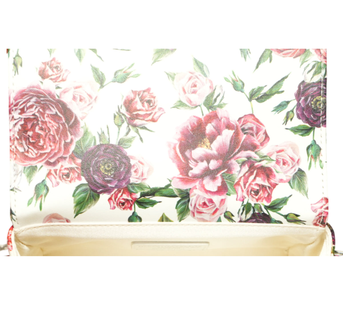 Dolce & Gabbana DG Girls Rose Print Brocade Shoulder Bag