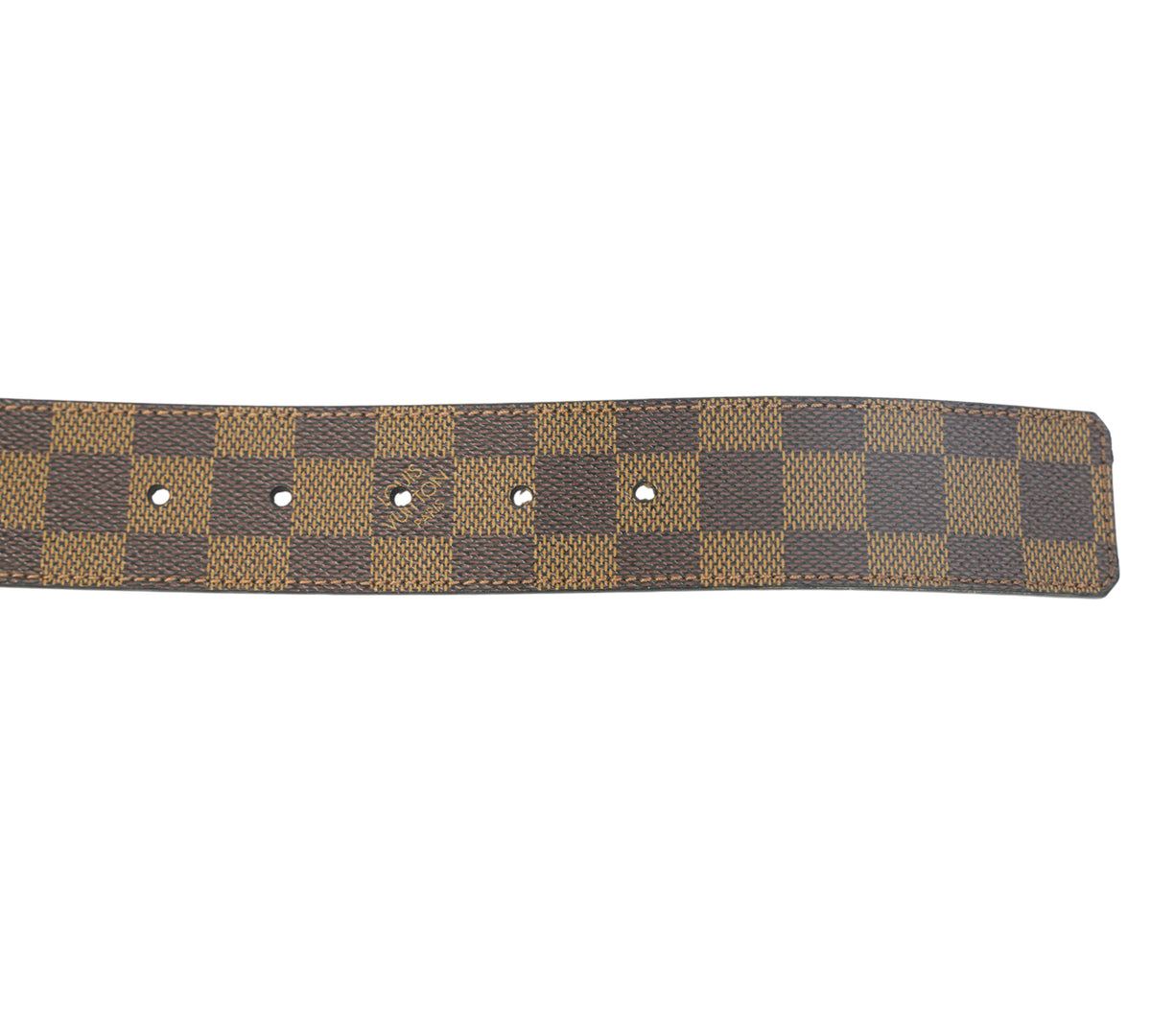  Louis Vuitton LV Initiales Damier Ebene Belt Size 90 - Cm