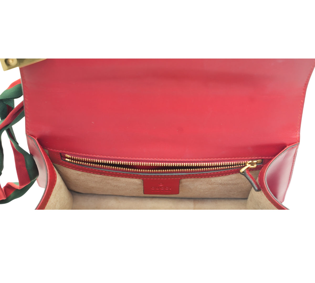 Gucci   Red Sylvie Leather Shoulder Bag