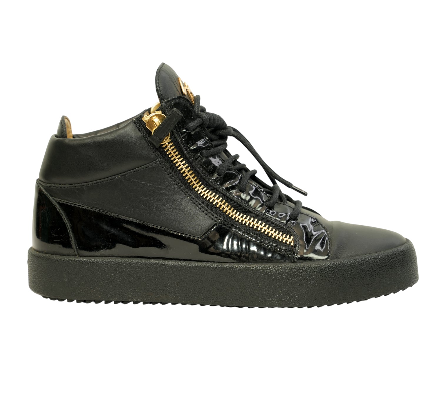 Black Kriss Mid-Top Sneaker Size 40 - Eur