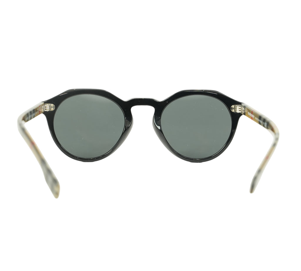 Black House Check Round Sunglasses