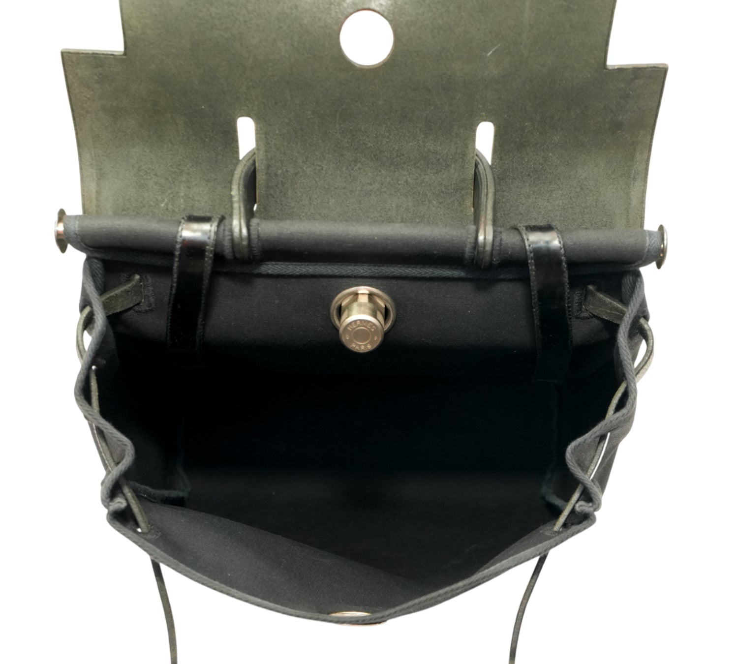 Herbag à Dos Zip Retourné Noir Backpack