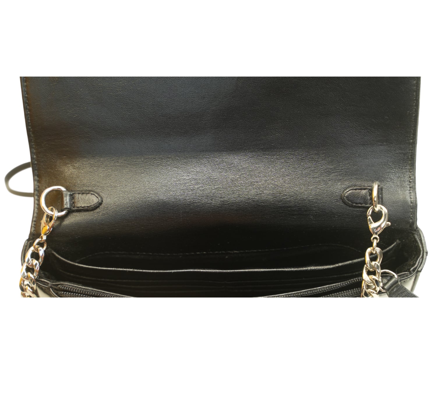 Black Varenne Leather & Pearl Clutch Bag