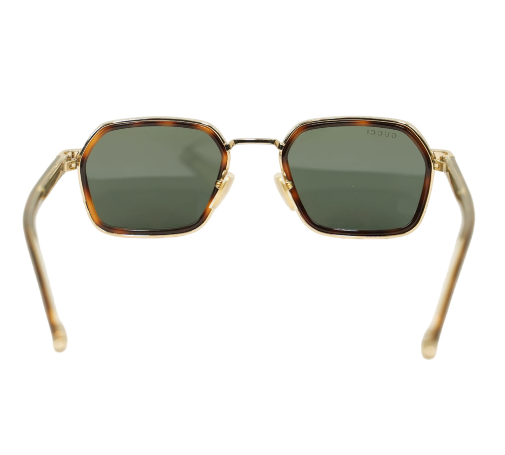 Havana Square Frame Sunglasses